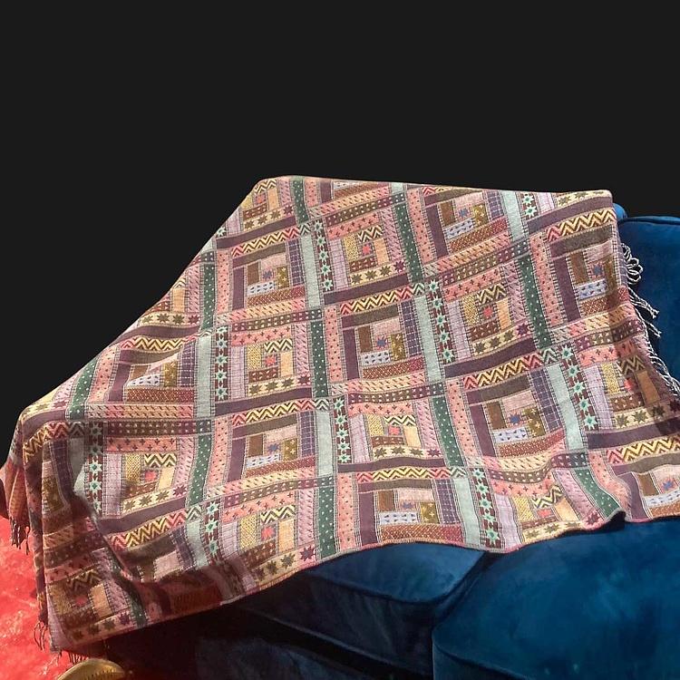 Разноцветный шерстяной плед Балтимора в красных тонах, 130x180 см Baltimora Plaid Wool Multicolor 130x180 cm