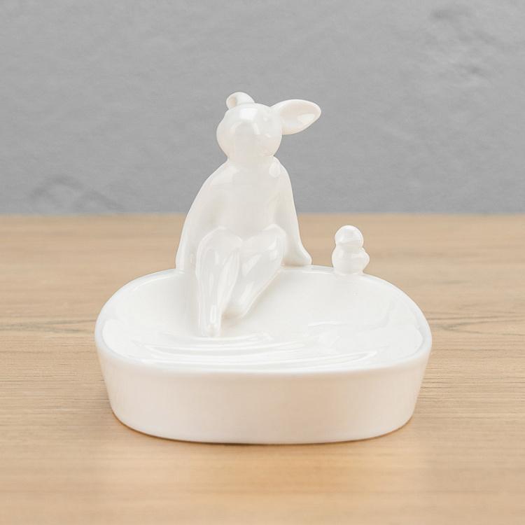 Мыльница с кроликом и уточкой Rabbit And Duck Soap Dish