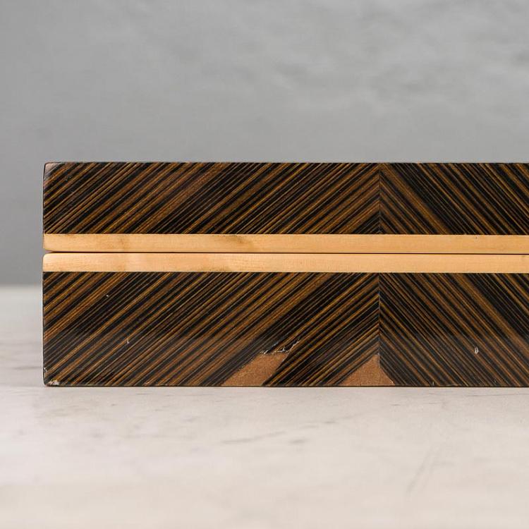 Подарочная коробка из дерева дисконт2 Giftbox Herringbone discount2