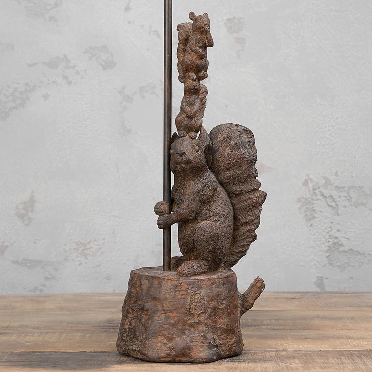 Настольная лампа Белки-акробаты Lamp Acrobat Squirrels With Shade