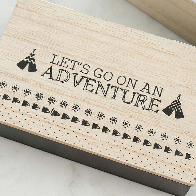 Набор из двух деревянных шкатулок Моё прекрасное приключение Set Of 2 Wooden Boxes My Beautiful Adventure