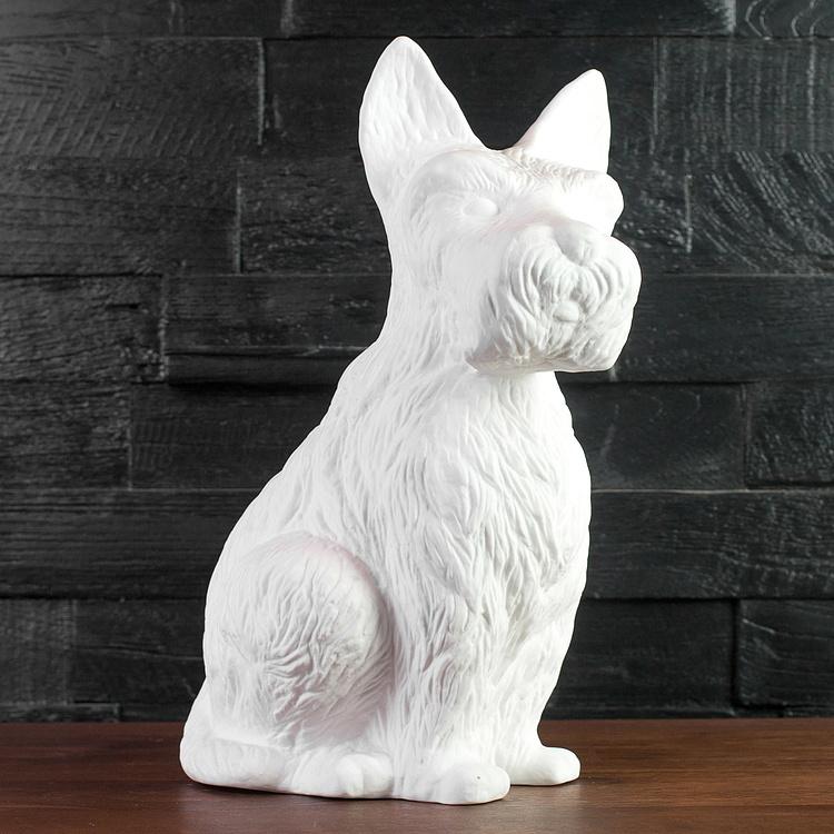 Фарфоровая настольная лампа Шотландский терьер Table Lamp Scottish