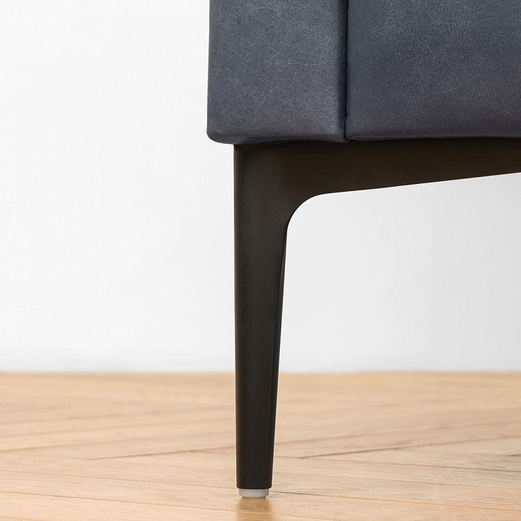 Трёхместный диван Вена Vienna 3 Seater, Black Matt Metal RM