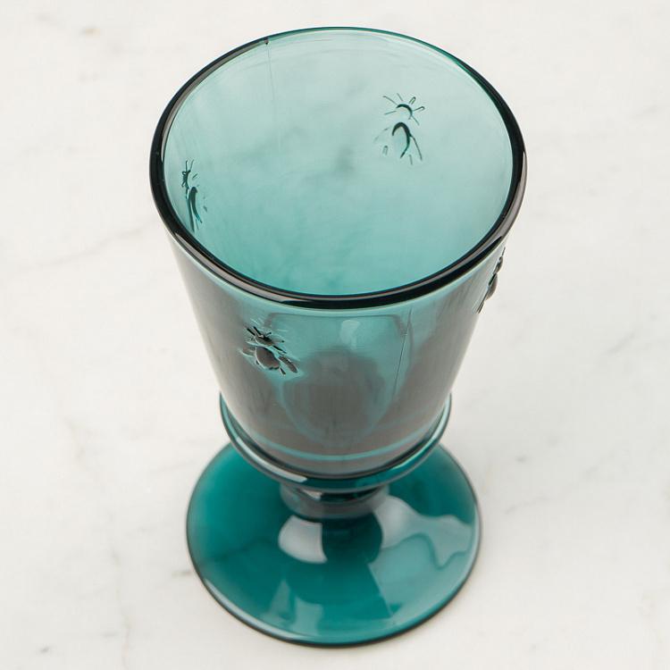 Серо-голубой бокал для вина Пчёлы Abeille Bleu Nuit Wine Glass
