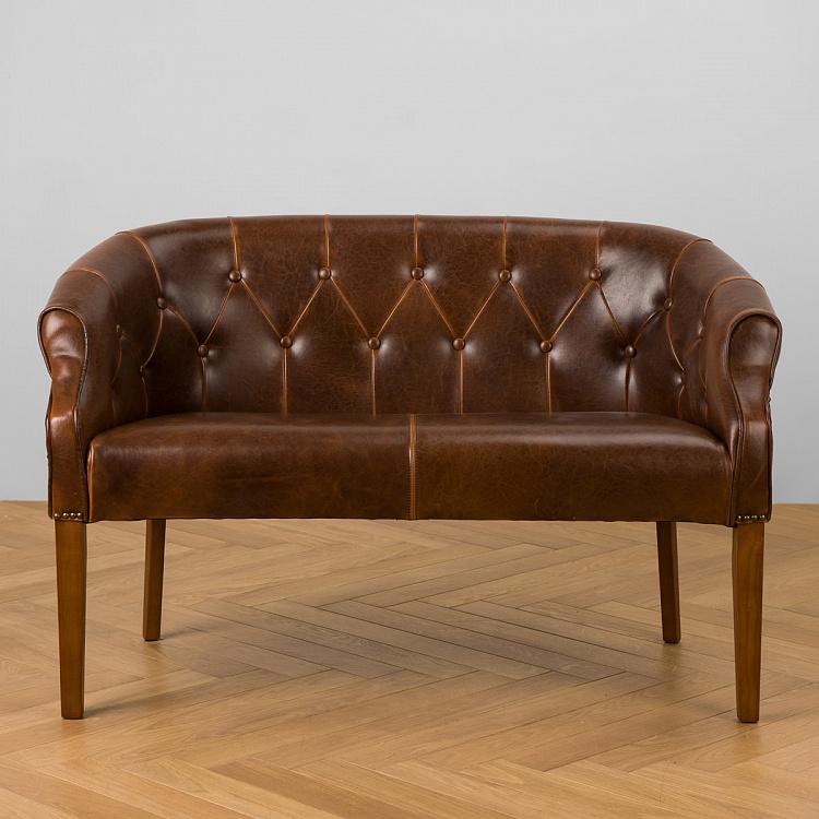 Двухместный диван Маршал, янтарный дуб Marshall 2 Seater, Oak Dark Amber