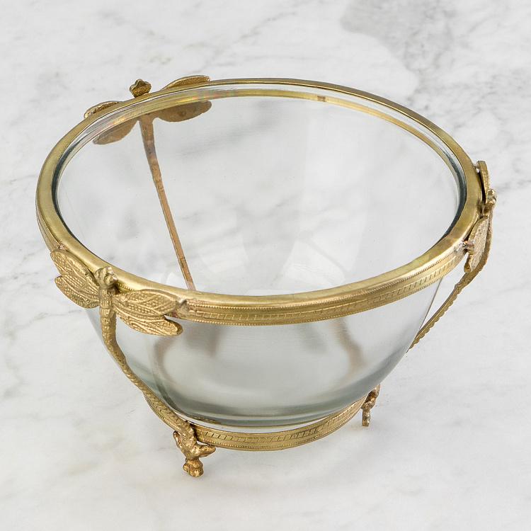 Подсвечник Стрекоза Dragonfly Glass Bowl