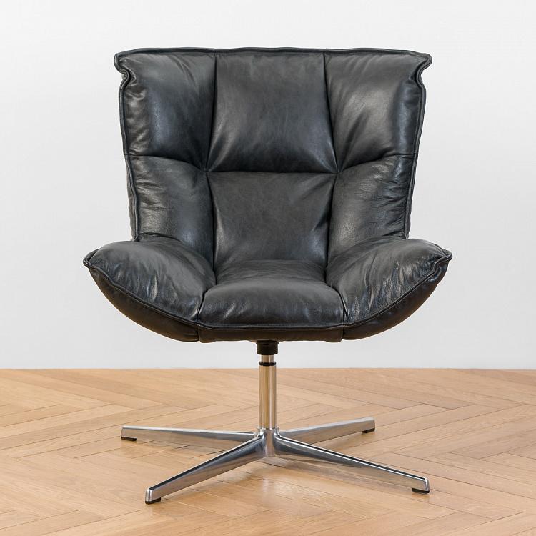 Рабочее кресло Центр, серебристый металл Center Swivel Office Chair, Silver Metal Base RM