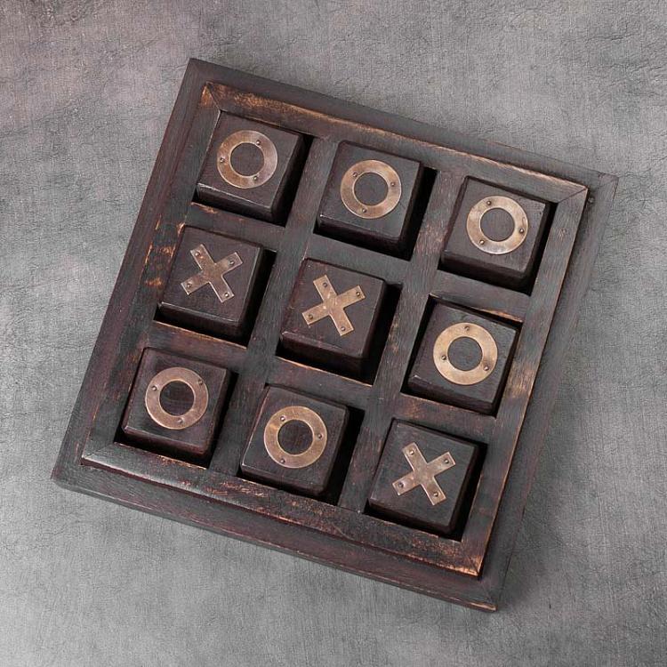 Настольная игра Крестики-нолики в шкатулке Wooden OXO Game