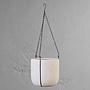 Подвесное кашпо Effectory Beton Hanging Bowl White Sand Medium
