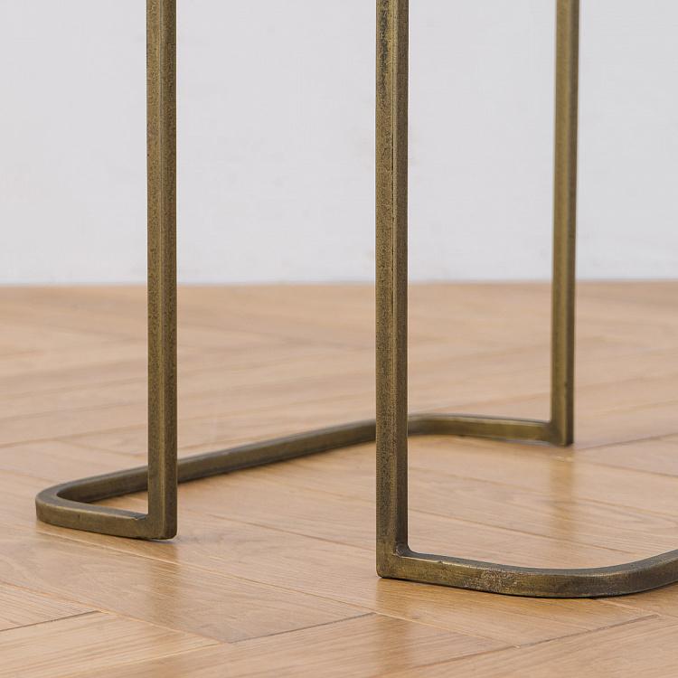 Прикроватный столик с мраморной столешницей Вагнер Wagner Marble Top Side Table