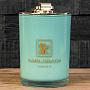 Аромасвеча Aroma Candle In Mint Blue Glass With Gold Lid Cucumber