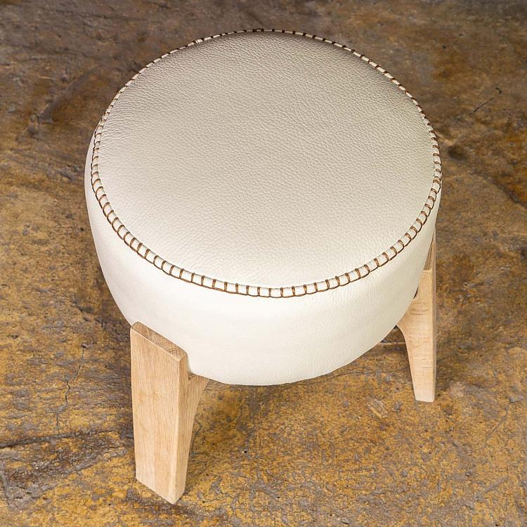 Табурет Цилиндр с новой стежкой, S F296 Drum Stool Small With New Stitch