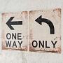 Набор из 2-х табличек Set Of 2 Plaque One Way / Only