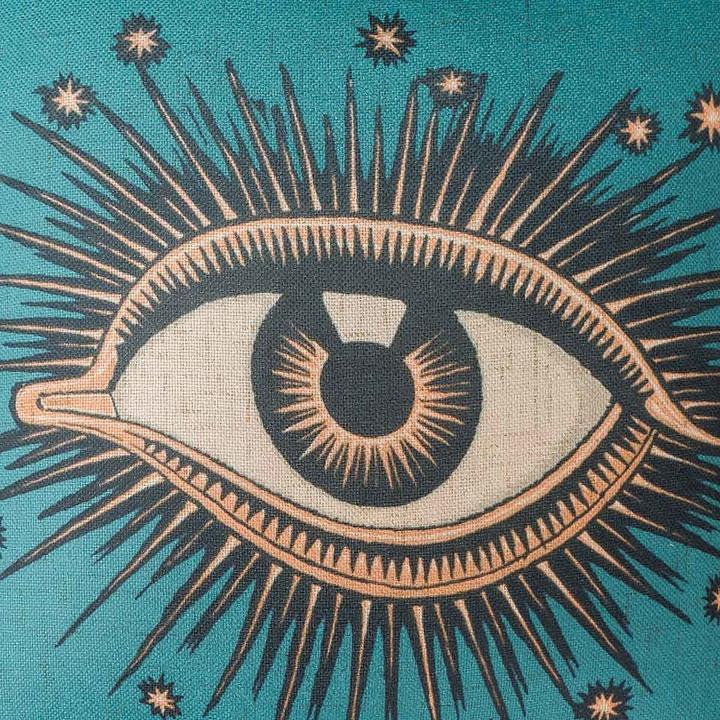 Eye Mystic Cushion Blue