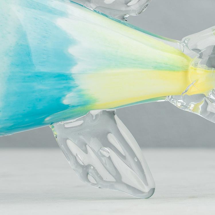 Статуэтка Разноцветная рыба Long Glass Fish Multicolor