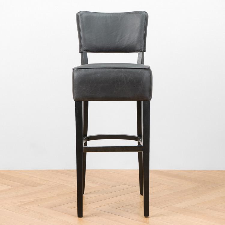 Барный стул Негрони, чёрные ножки Negroni Barstool, Oak Black