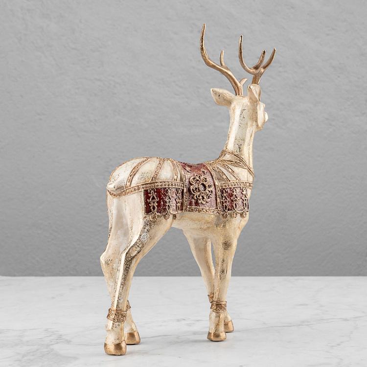 Новогодняя фигурка Золотистый олень 2 Deer Silver/Gold 2 36 cm