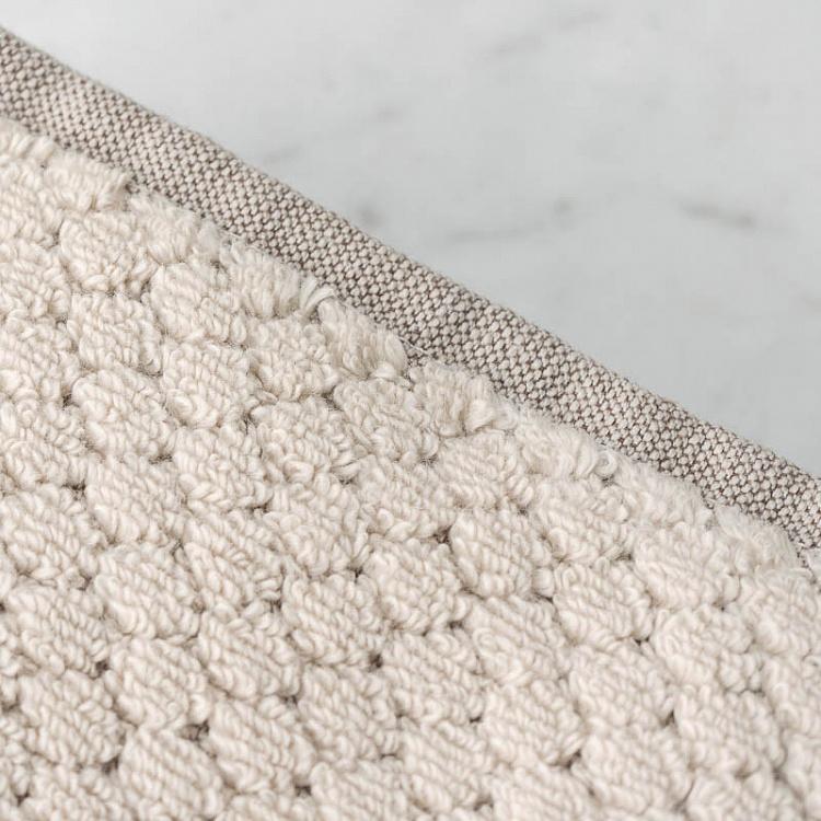 Песочно-бежевое махровое банное полотенце Пунто 70x140 см Punto Bath Towel Sand 70x140 cm