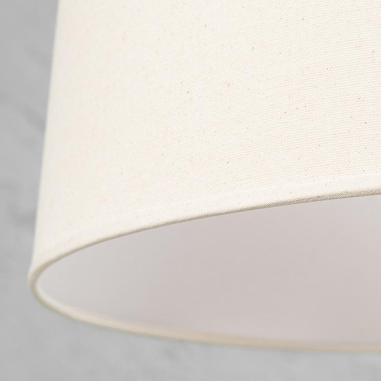 Абажур из льна бежевого цвета, 45 см Lamp Shade Beige Linen 45 cm