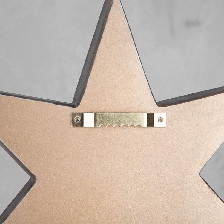 Настенная новогодняя Звезда с зеркальными гранями Wall Star With Mirrors 29 cm
