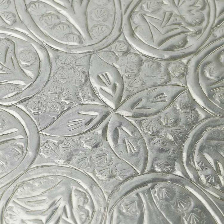 Поднос квадратный серебристый, M Tray Square Silver Medium