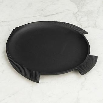 Black Round Fish Dish