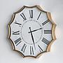 Настенные часы Dodecagon Weathered White Wall Clock