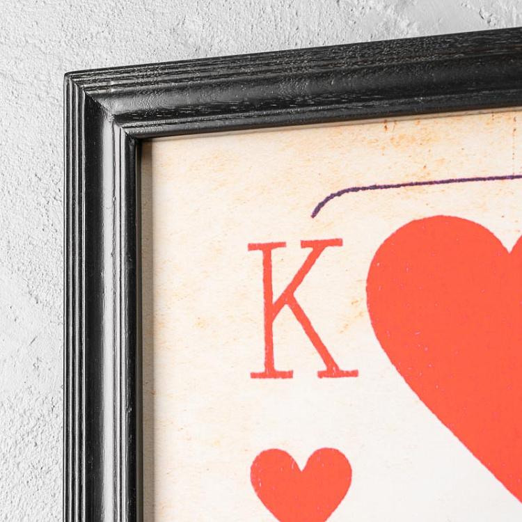 Картина-принт Червовый Король Cards Konig Hearts
