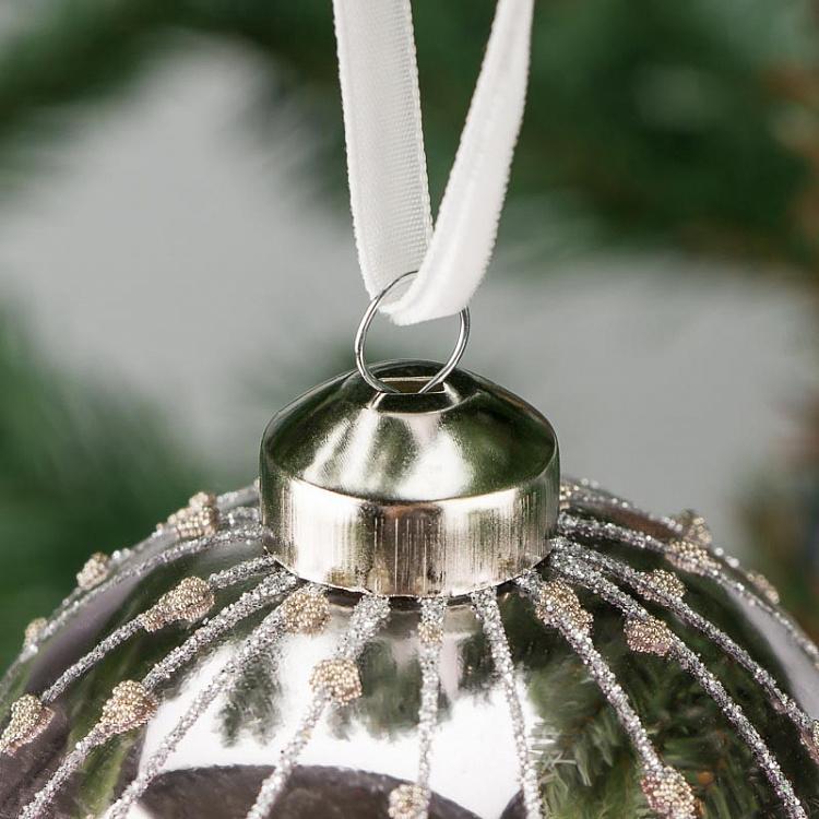 Ёлочная игрушка Сиреневый шар Ball Lilac 8 cm