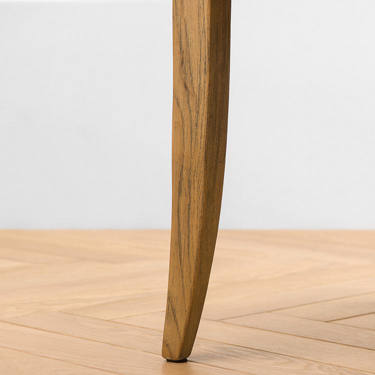 Стул Мами с заклёпками, светлые ножки Mami Dining Chair With Studs, Oak Brown