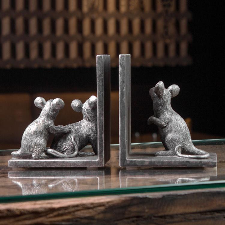 Набор из двух держателей для книг Мышки Bookend Mice