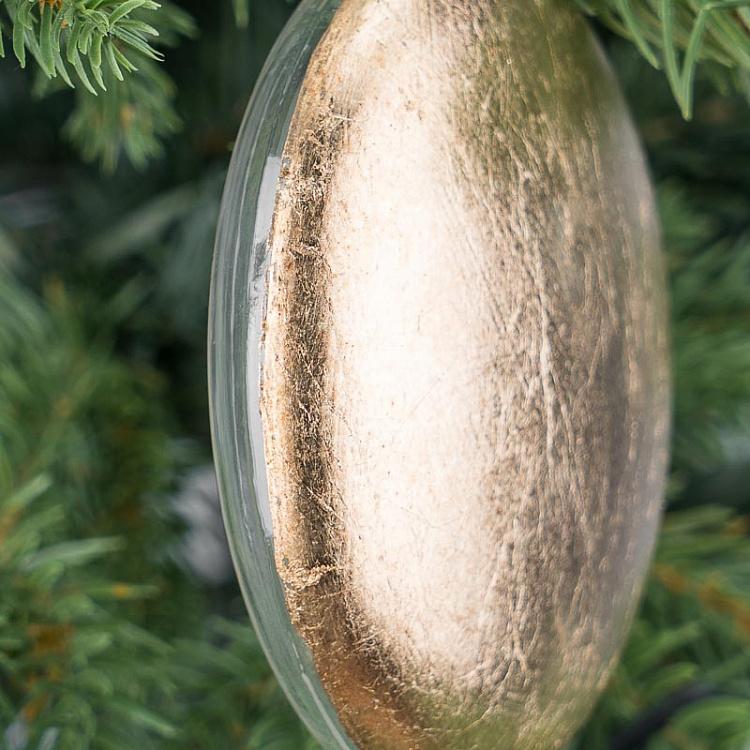 Ёлочная игрушка Медальон с гербом Королевская лилия Medallion With Coat Of Arms Fleur De Lis 10 cm