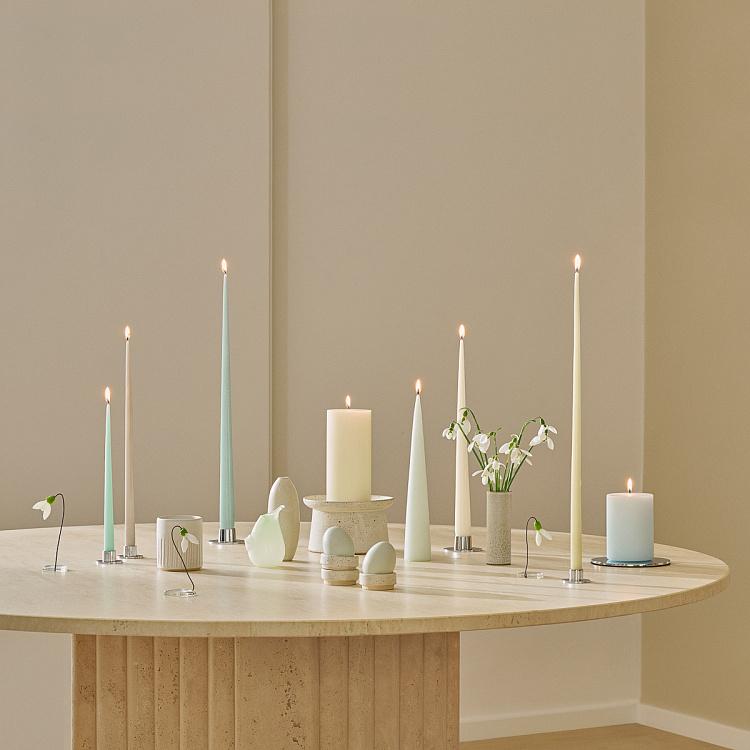 Парафиновая свеча конусная матовая Taper Candle Matt