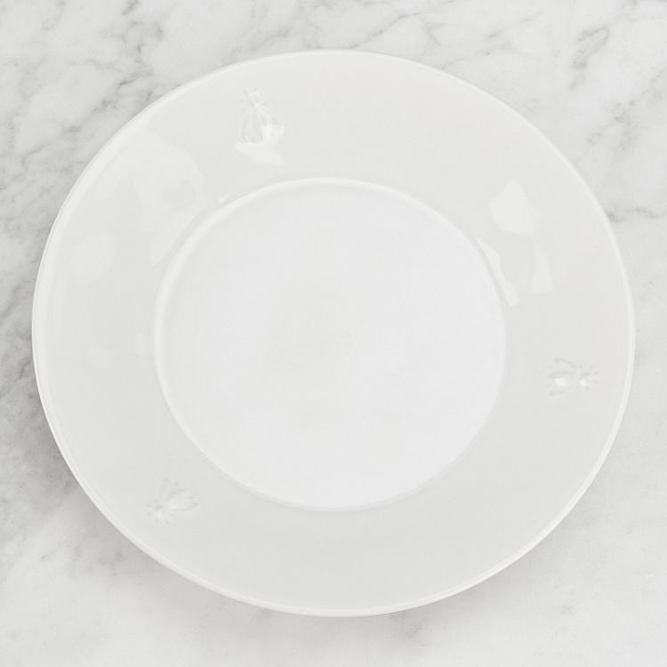 Сервировочная тарелка Пчёлы Abeille Ceramic Ecru Serving Plate