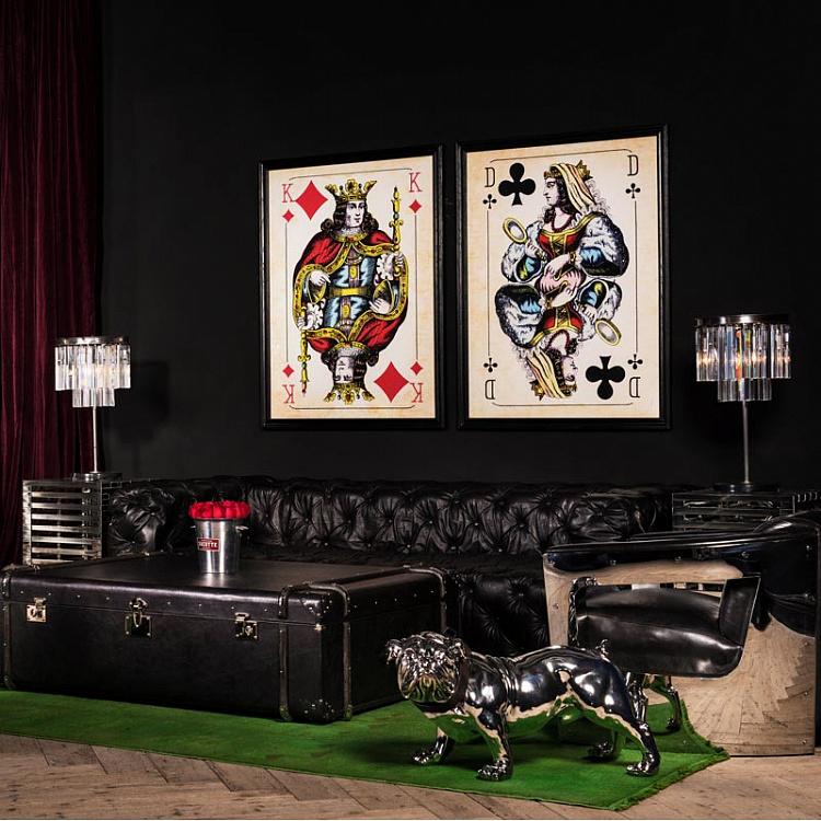 Картина-принт Трефовая Дама Cards Dame Clubs