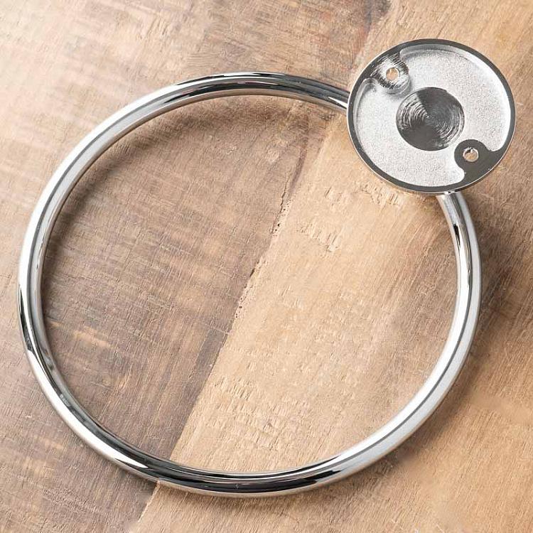 Настенный держатель-кольцо для полотенец цвета хром Towel Ring Chrome