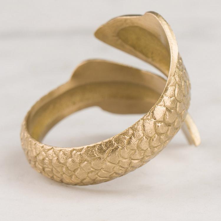 Кольцо для салфетки Золотая рыбка Goldfish Napking Ring Gold