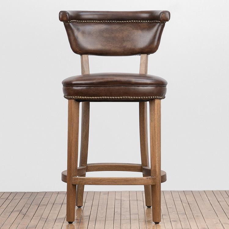 Низкий барный стул Анджелес Angeles Barstool Low, Weathered Oak