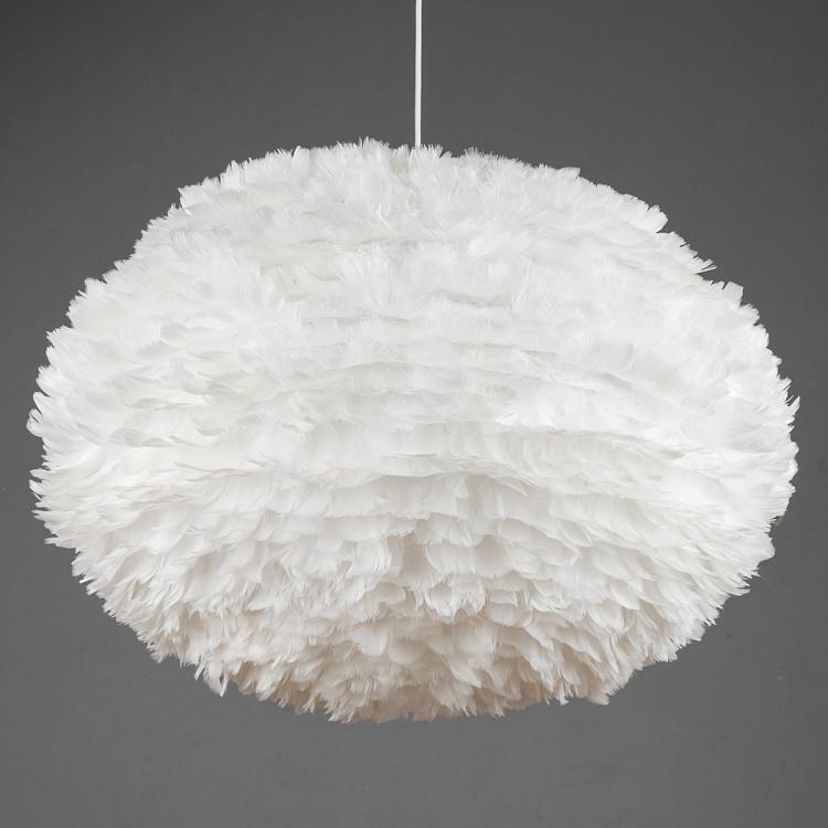 Подвесной светильник Эос на белом проводе, XL Eos Hanging Lamp With White Cord Extra Large