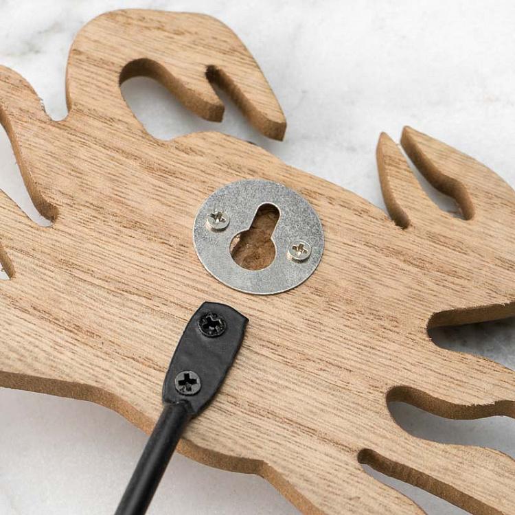 Крючок Деревянный краб Natural Wooden Crab Hook