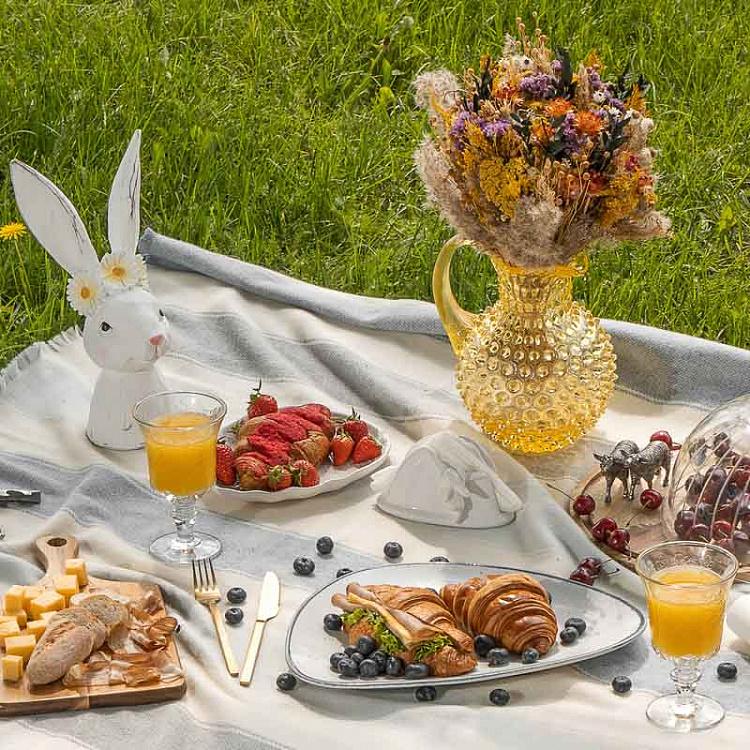 Солнечно-желтый кувшин Диамант Pitcher Hobnail Sun Yellow Large