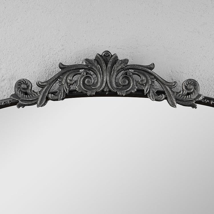 Зеркало арочное Диа в чёрной раме, S Dia Arched Mirror Black Small