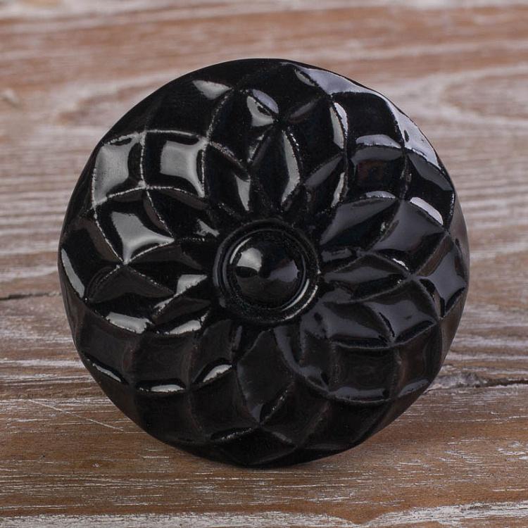 Мебельная ручка-кнопка Сохо Ночь Ceramic Soho Night Knob