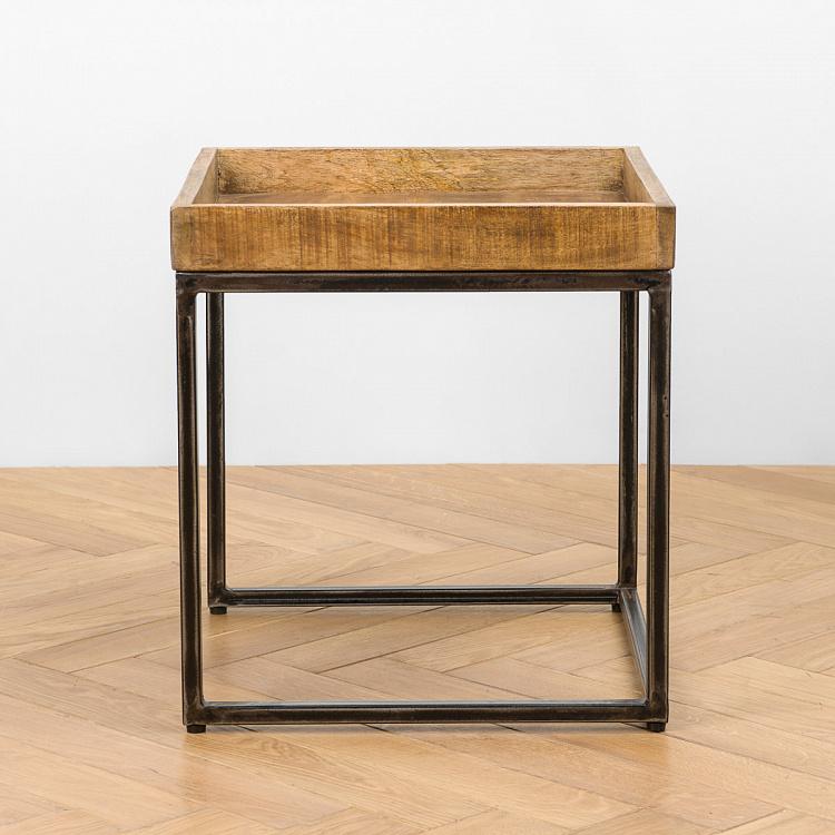 Комплект из двух столиков Револь Set Of 2 Revol Side Tables Mango Wood