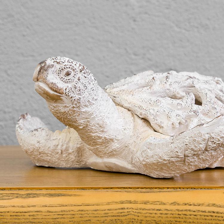 Статуэтка коралловая Черепаха Coral Look Sea Turtle White