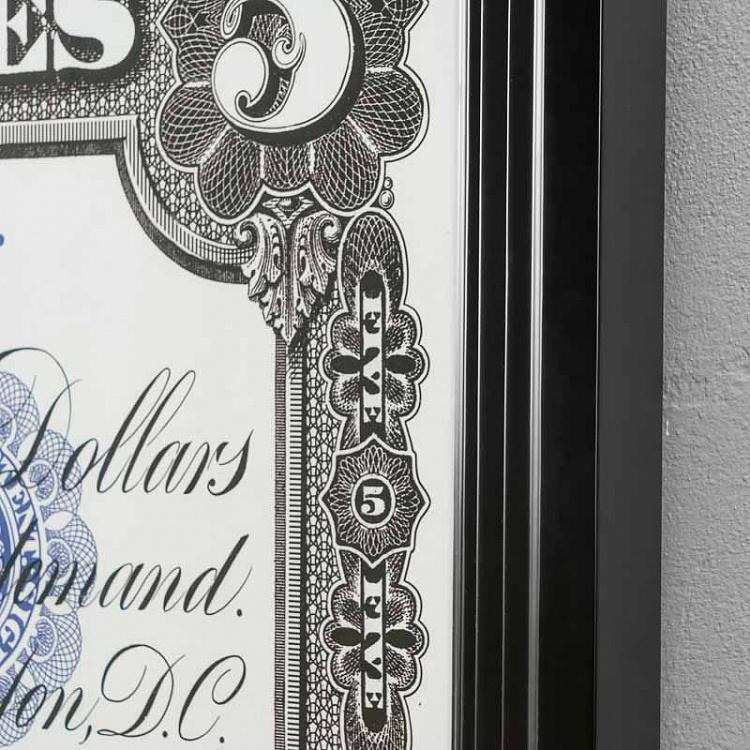 Картина-принт Серебряный сертификат Вождь Silver Certificate Chief Art