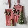 Набор из 2-х ёлочных подвесок Set Of 2 Xmas Decorated Doors 11 cm