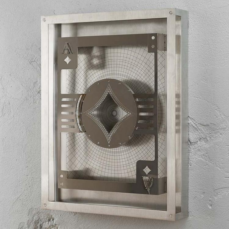 Арт-объект с подсветкой Туз Бубен Hustle Ace Of Diamonds