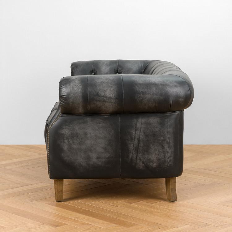 Двухместный диван Парламент, светлые ножки Parlament 2 Seater, Light Brown Wood D