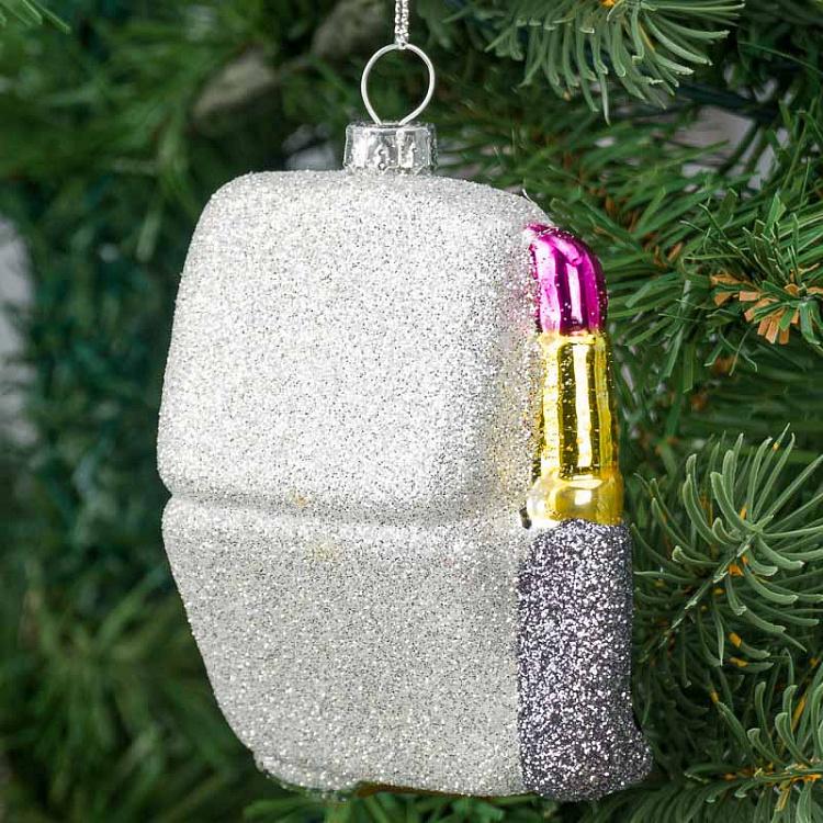 Ёлочная игрушка Косметика Glass Hanger Make Up 9,5 cm